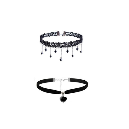 Gothic Leather Velvet Choker Necklaces