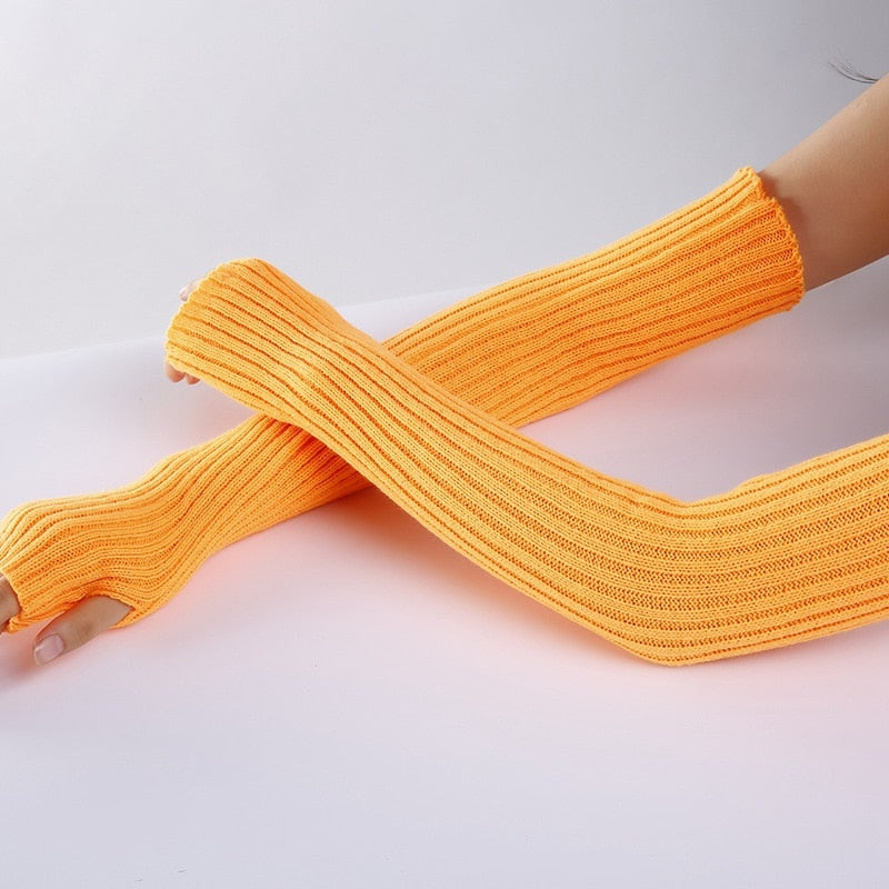 Punk Knitted Arm Warmer