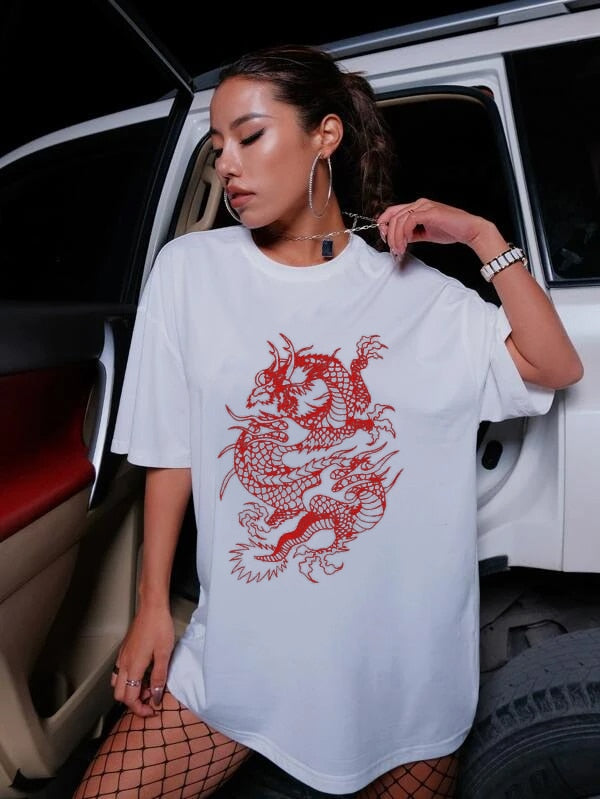 Gothic Streetwear  Oversized Tee