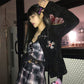Gothic Style Fernan Jacket with Button-Up Design