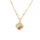 Vintage Lucky Four Leaf Clover Necklaces