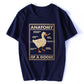 Duck Graphic Gaming Vintage Men's T-Shirt