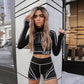 Gothic Patchwork Black T-Shirt