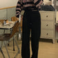 Gothic Pink Striped  Sweater