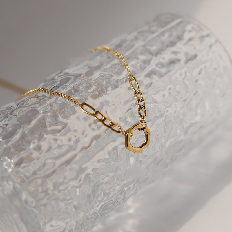 Simple OL Style Collarbone Chain Necklace for Women