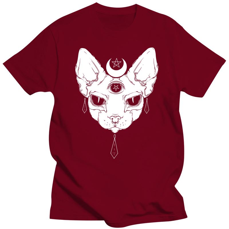 Gothic Three Eyed Sphynx Cat T-Shirt