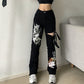 Gothic Emo Alt Cargo Pants Techwear