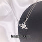 Gothic Chain and Pearl Choker Necklace with Zircon Stone