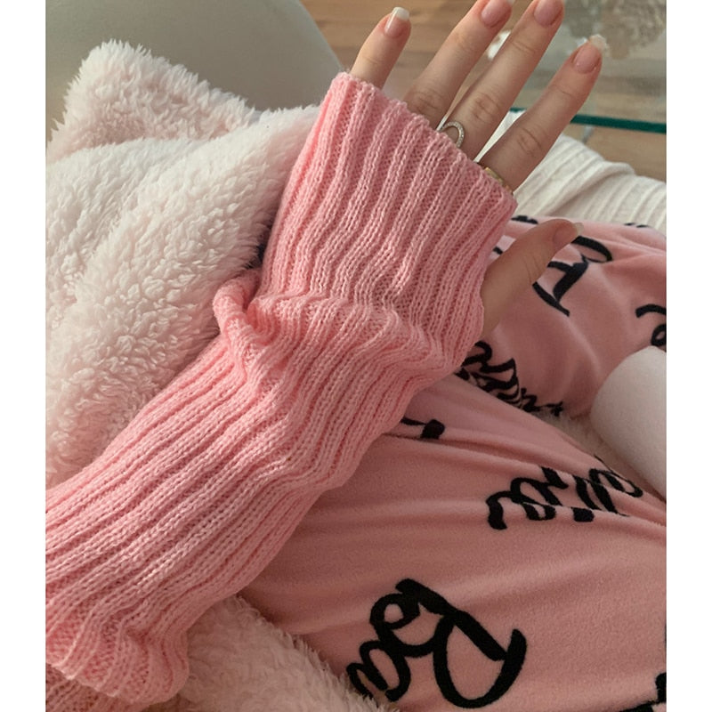 Long Fingerless Gloves