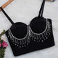 Gothic Flower Embroidery Lace Corset Top