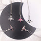 Gothic Chain and Pearl Choker Necklace with Zircon Stone