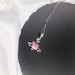 Gothic Chain and Pearl Choker Necklace with Zircon Stone