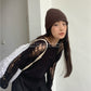 Gothic-inspired Sweater with hollow out design, perfect for a bold and edgy look