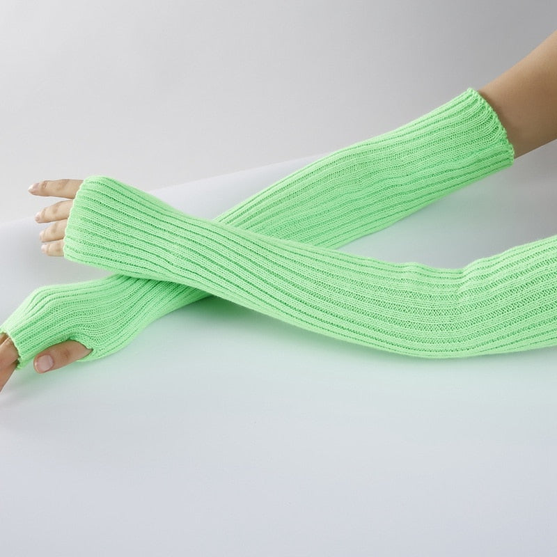 Punk Knitted Arm Warmer