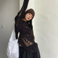 Fashionable Gothic Sweater for women with bold and intricate cut-out design