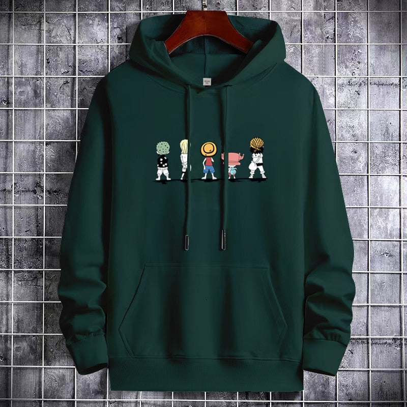 Men's Anime Hoodie with Japanese-inspired Design"