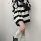 Gothic Deeptown Striped Sweater for Women