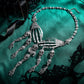 Gothic Thin Chain Necklace with Multiple Skull and Skeleton Pendant Designs