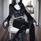 Gothic High Waist Flared Pants