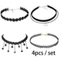 Gothic Leather Velvet Choker Necklaces