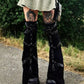 Gothic Eyelet Strap Trouser