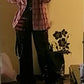 Punk Wide Leg Grunge Black Pants