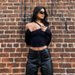 Gothic Patchwork Black T-Shirt