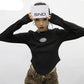 Grunge Irregular Crop Top