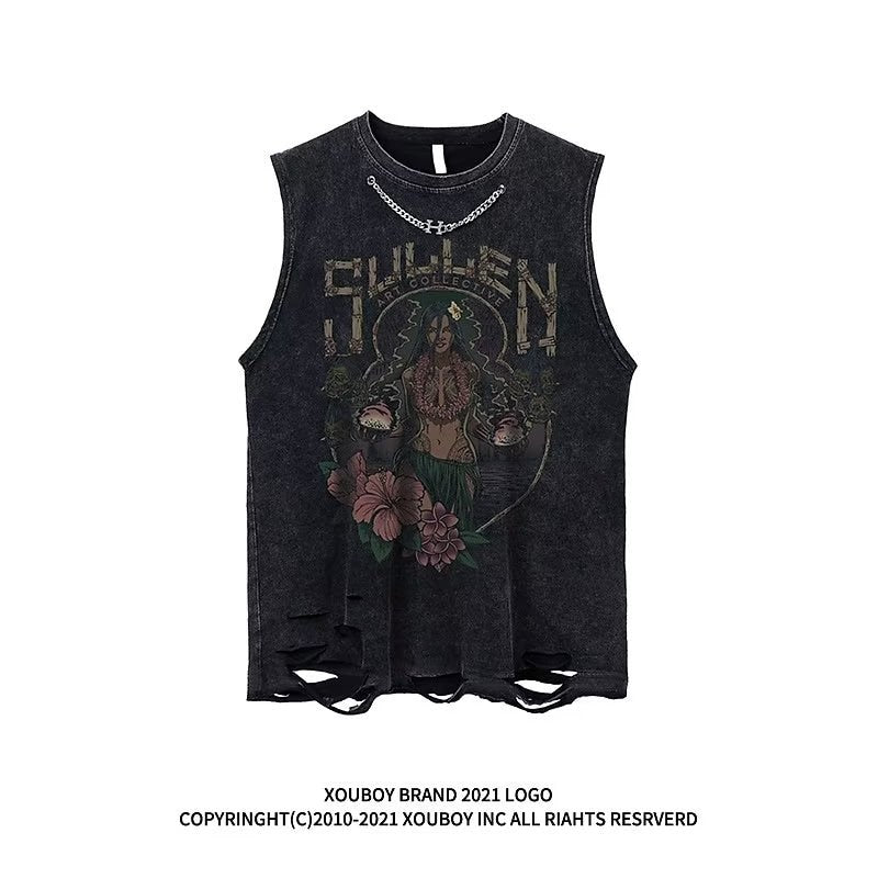 Gothic Crop Top Vest with 5 Designs