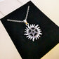 Gothic Chain Necklace with Sharp Pendant Designs
