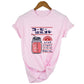 Japanese 90s Aesthetic Strawberry T-Shirt in white with cute strawberry graphic