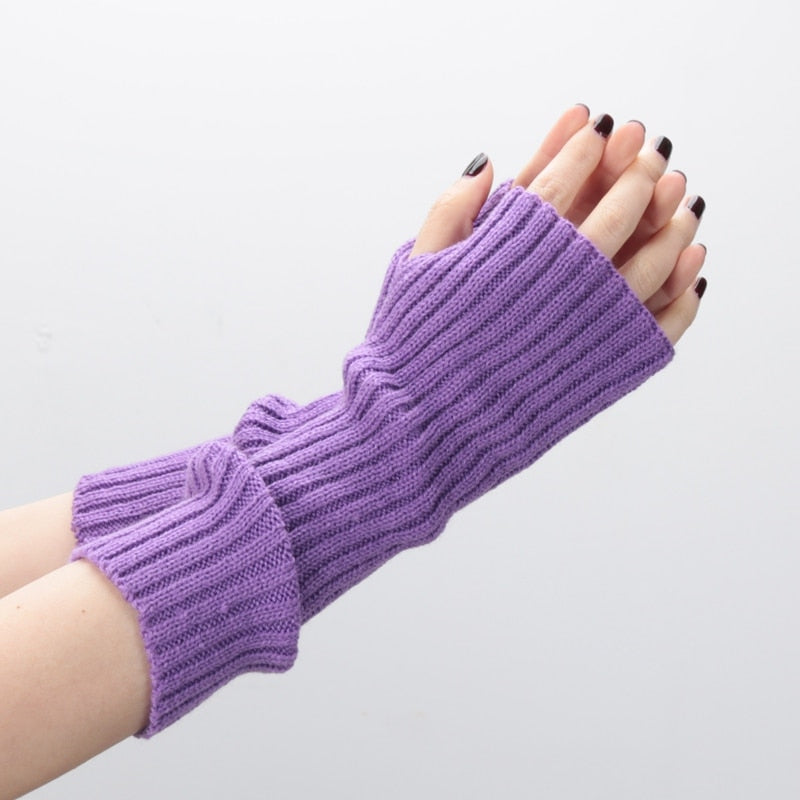 Long Fingerless Gloves