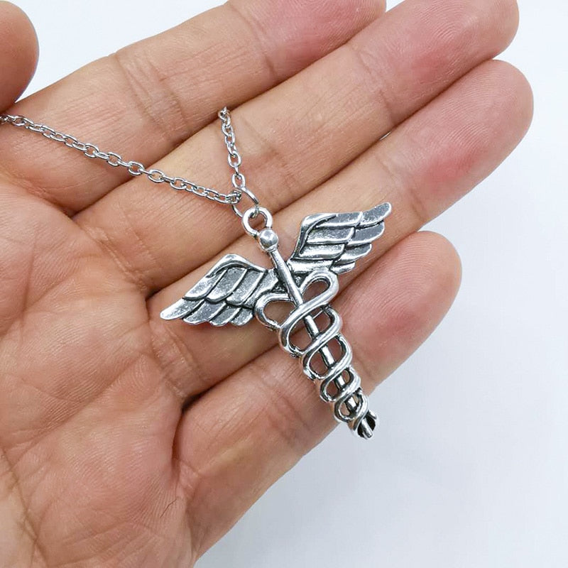 Gothic Chain Necklace with Sharp Pendant Designs