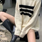 Gothic Deeptown Striped Sweater for Women