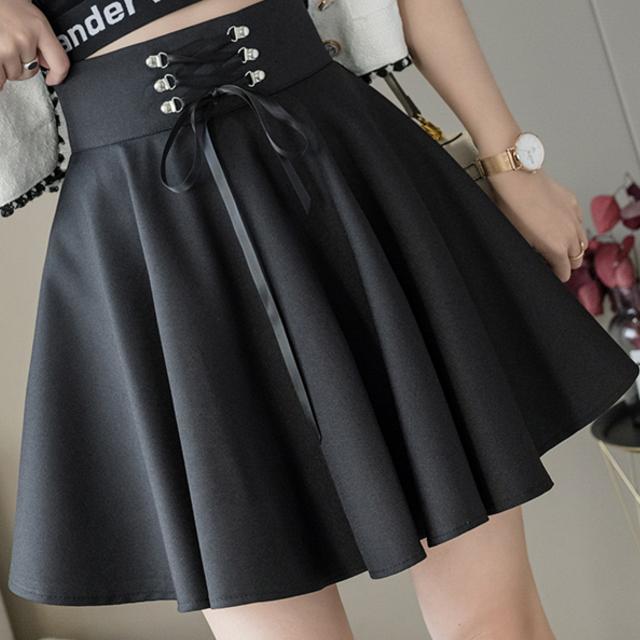 Gothic High Waisted School Skirt