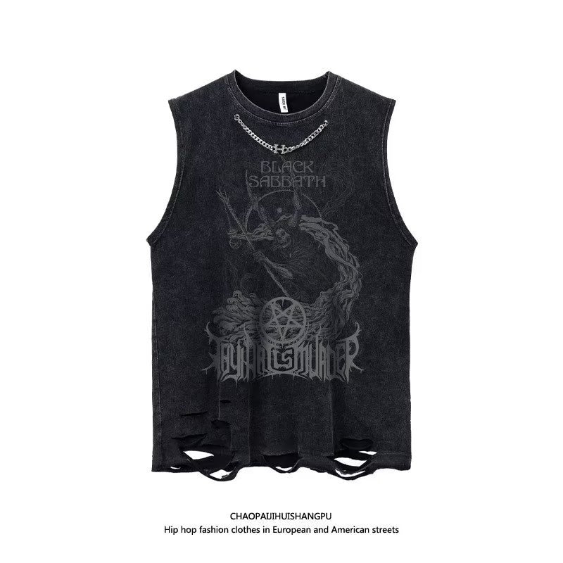 Gothic Crop Top Vest with 5 Designs