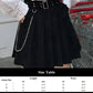 Gothic Korean  Loose BF Shirt and Skirt Set