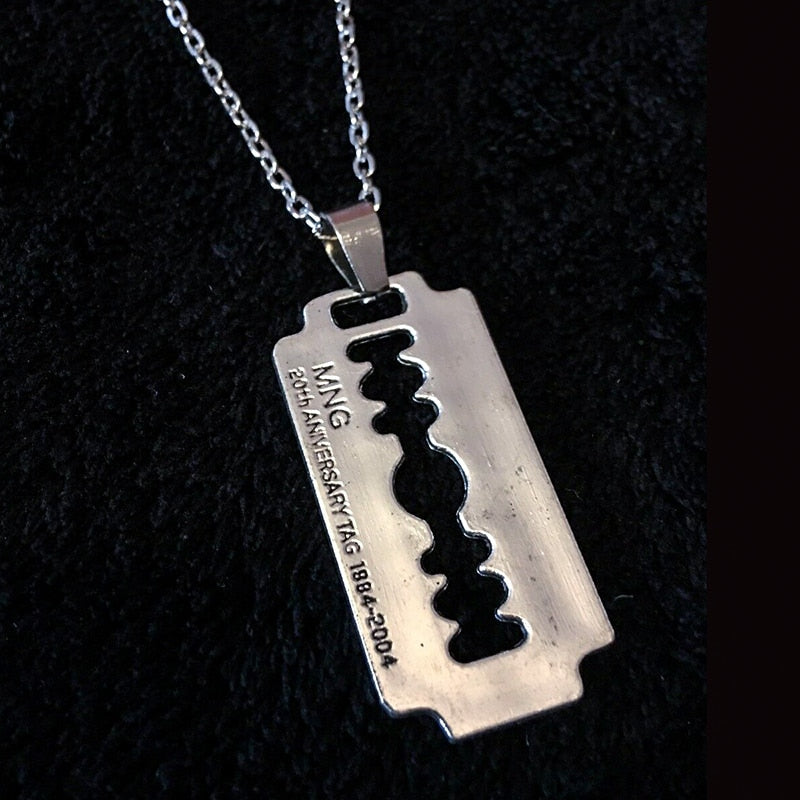 Gothic Chain Necklace with Sharp Pendant Designs