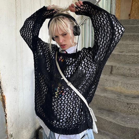 Gothic Hollow Out Knitted