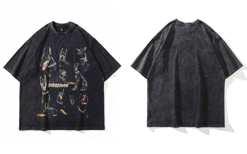 Gothic Oversize Distressed T-Shirts
