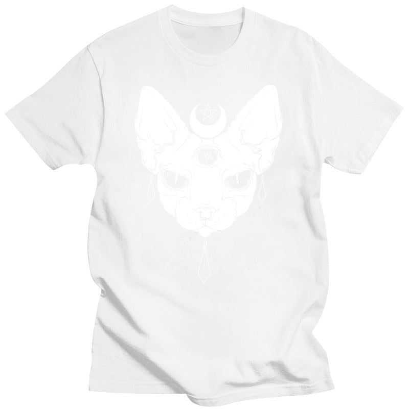 Gothic Three Eyed Sphynx Cat T-Shirt
