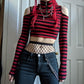 Vintage-inspired Skinny Pullovers Tee with Intricate 90s Graphic Print
