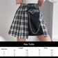 Gothic Korean  Loose BF Shirt and Skirt Set