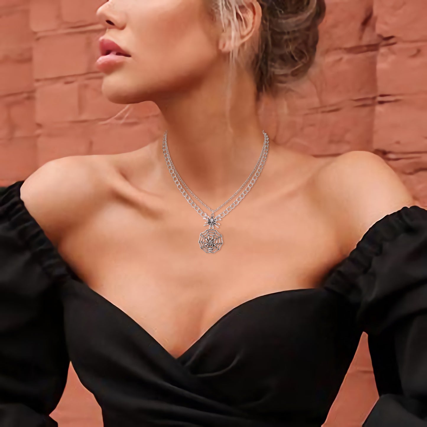 Gothic Spider Necklace