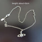 Gothic Chain and Pearl Choker Necklace with Zircon Stone