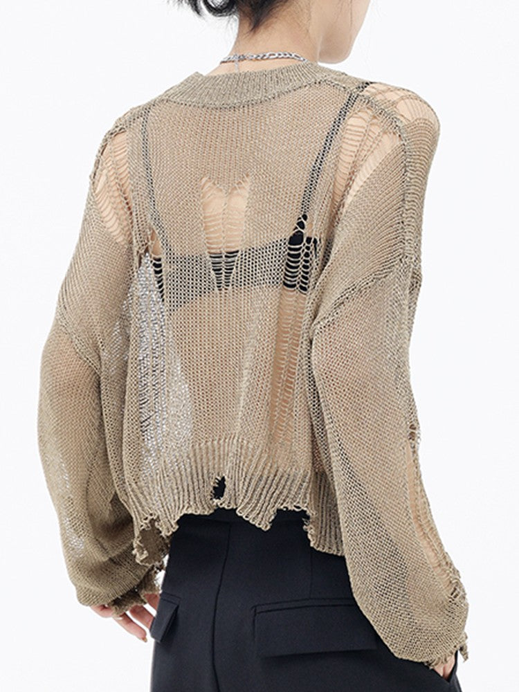 Loose and Lightweight Gothic Sweater for Women