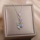 Gothic Chain Necklace with Biting Snake Pendant