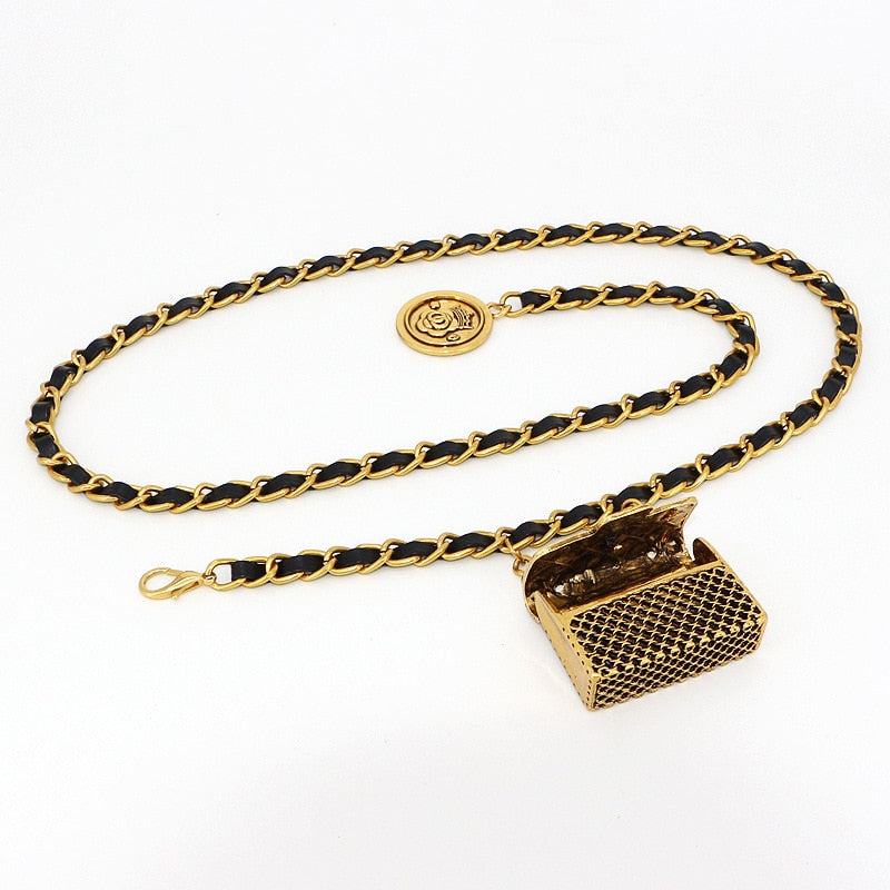 Gothica Clothing-Gold Chain Belts For Women