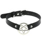 Gothic Choker Strap Necklaces with Multiple Spike and Pendant Designs