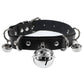 Gothic Choker Necklace with Spikes, Chains and Pendants
